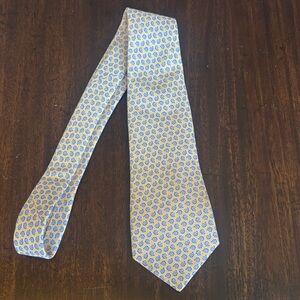 Vineyard Vines Boys Blue and Yellow Paisley Tie